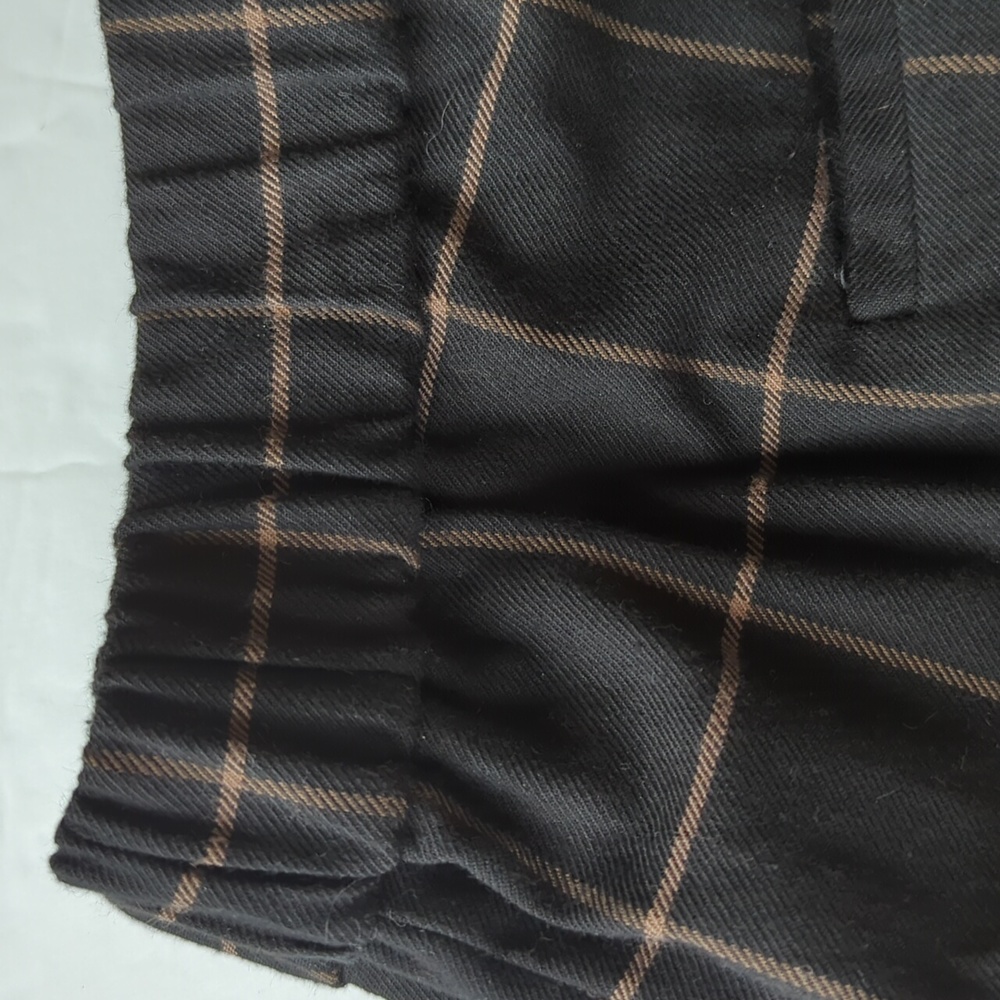 Liz Claiborne Simply Liz Plaid Career Pants 10 Black Brown/Tan Pattern - Picture 7 of 16